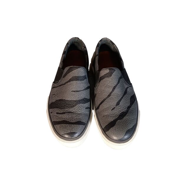 Lanvin Slip On Men\'s Sneakers Calfskin Nappa Leather Zebra Shoes Loafers Mens 6 main image 11